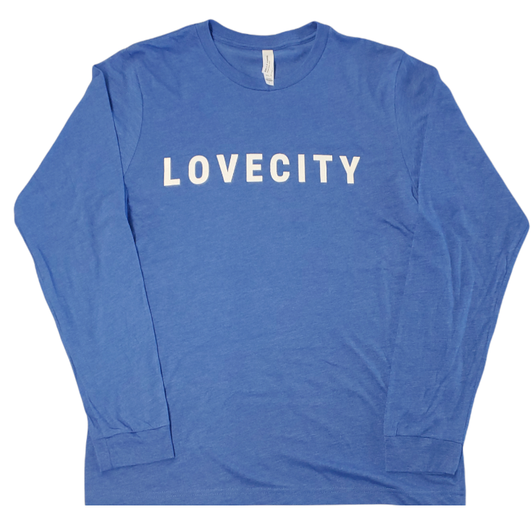 Tシャツ・カットソー citybreeze Wooltencel City Love Lettering Long Sleeve T-Shir Love City Long Sleeve T-shirt